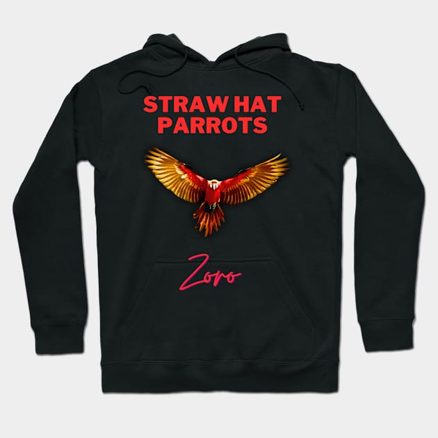 Zoro Big Wings Hoodie by Straw Hat Parrots